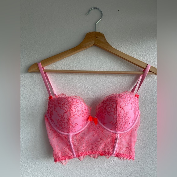 Victoria's Secret Other - Victoria's Secret Pink and Red Lace Bra